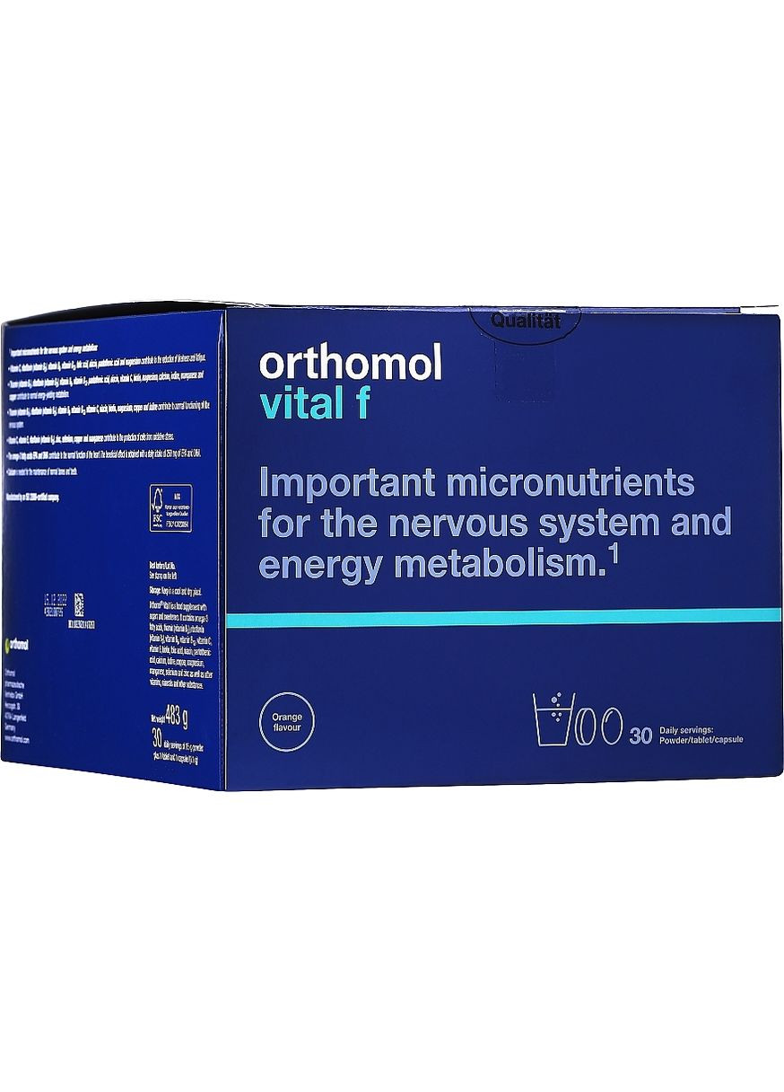 Вітаміни для жінок Vital F (гранули капсули таблетки) курс на 30 днів Orthomol (280265850)