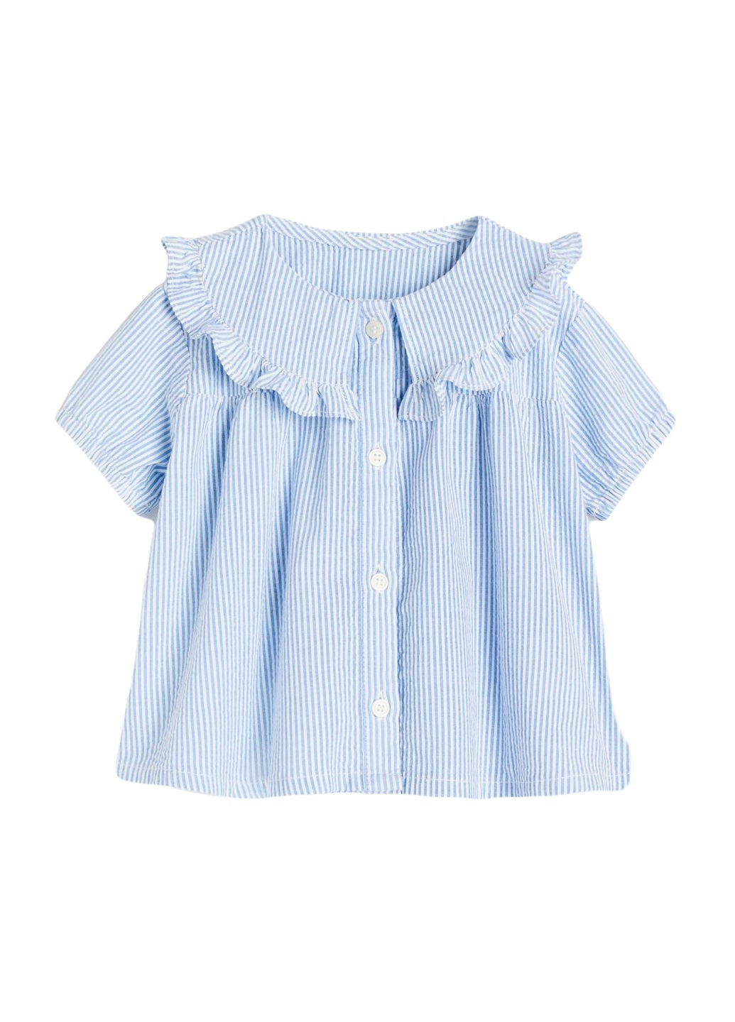 Голубая блузка H&M демисезонная