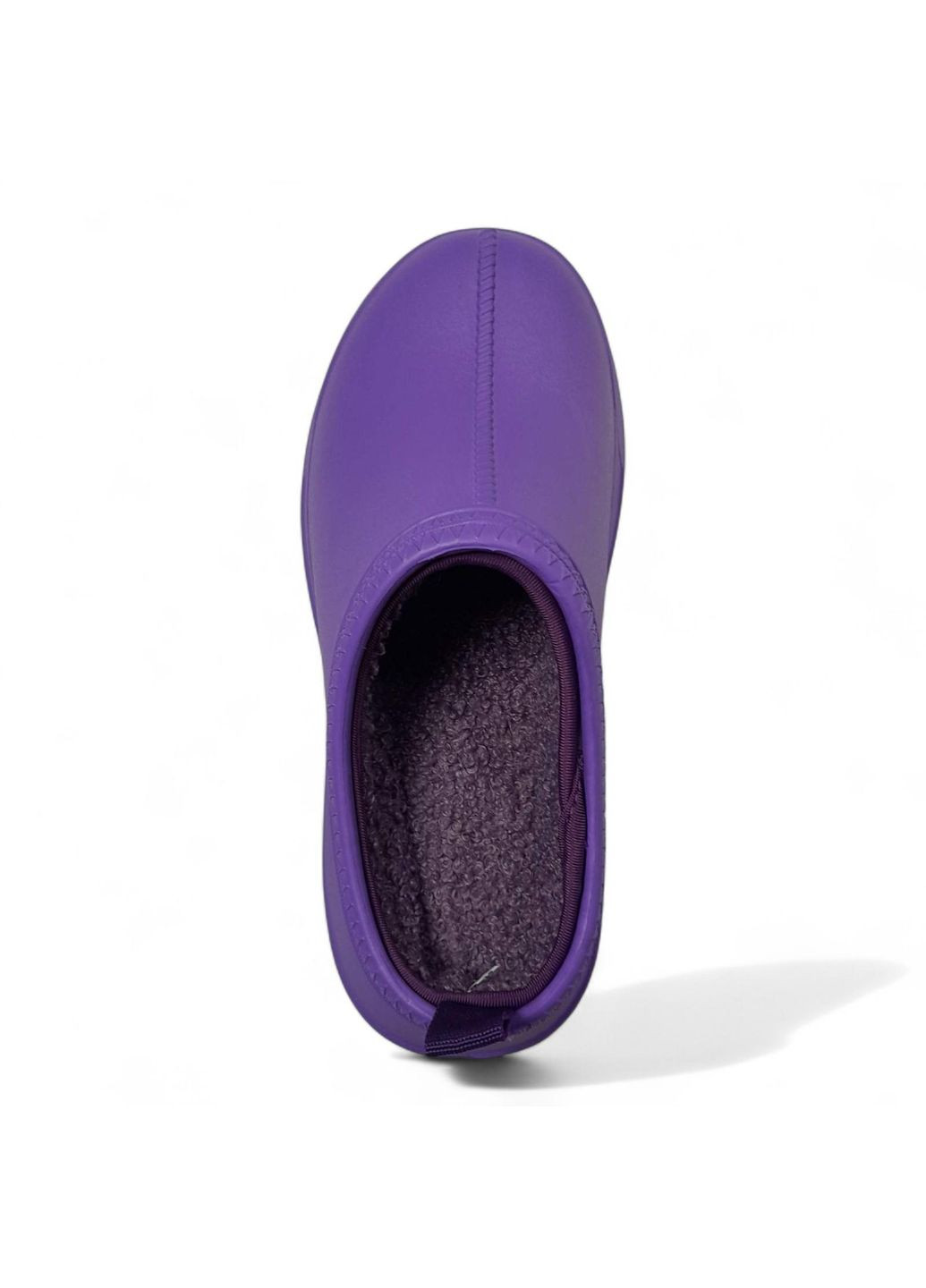 Жіночі утеплені сабо Style фіолетові з хутром розмір 38 (25 см) Dago (362486910)