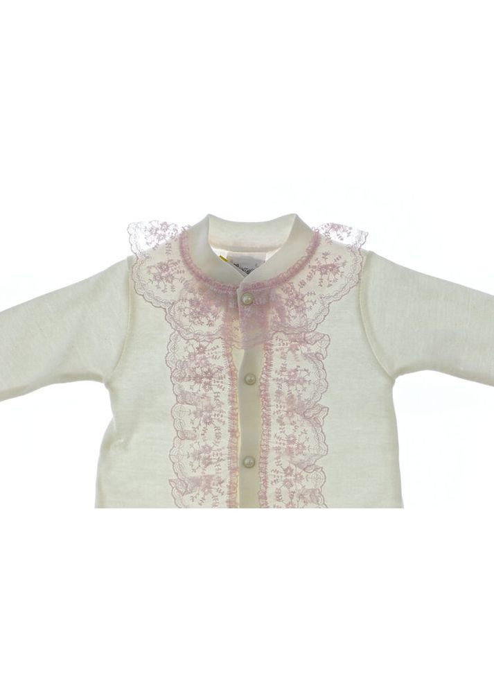 Чоловічок з шапкою для дівчинки інтерлок Рюші рожевий 62 см (35473) BABYKROHA (315423984)