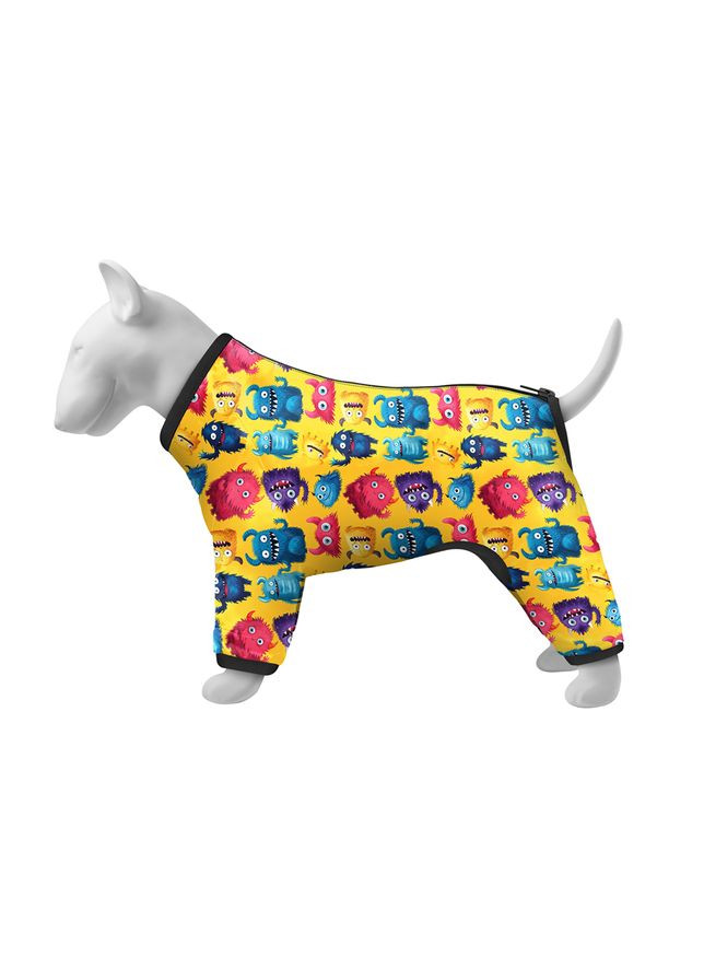 Вітровка для собак Clothes, малюнок "Мохнаті монстри",, В 47-51 см, С 35-39 см WAUDOG (322002646)
