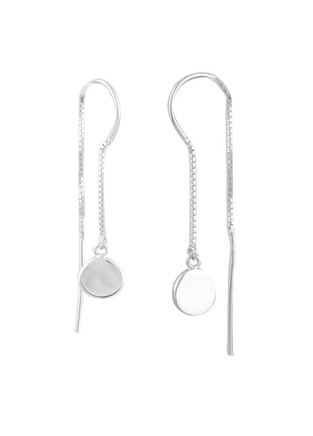 Серебряные серьги без камней (1584033) Silver Breeze (317355726)