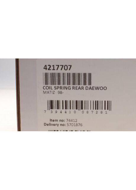 Пружина подв. задн. DAEWOO (пр-во ) 4217707 C.I.U Lesjofors (366130113)