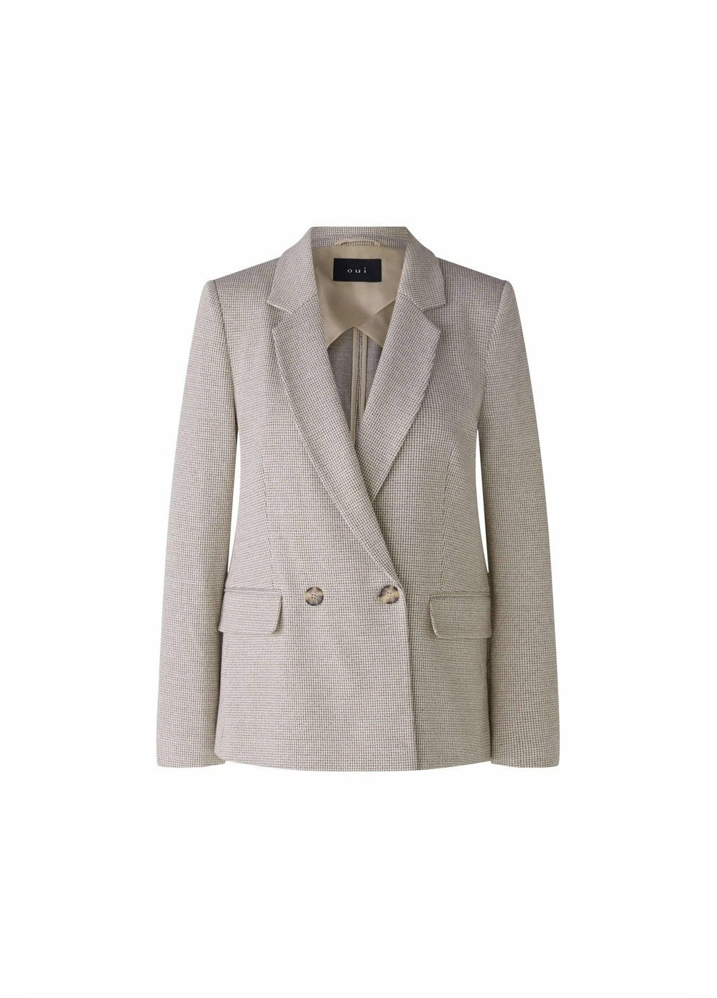 Бежевый женский женский пиджак бежевый Oui - всесезон