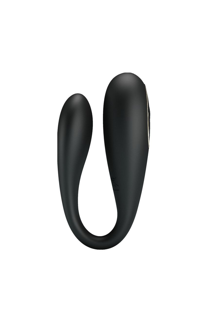 Вибратор для пар Pretty Love Nathan с пультом, черный, 9.4 см No Brand (361439433)