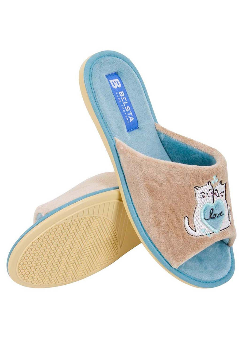 Мятные тапки Белста