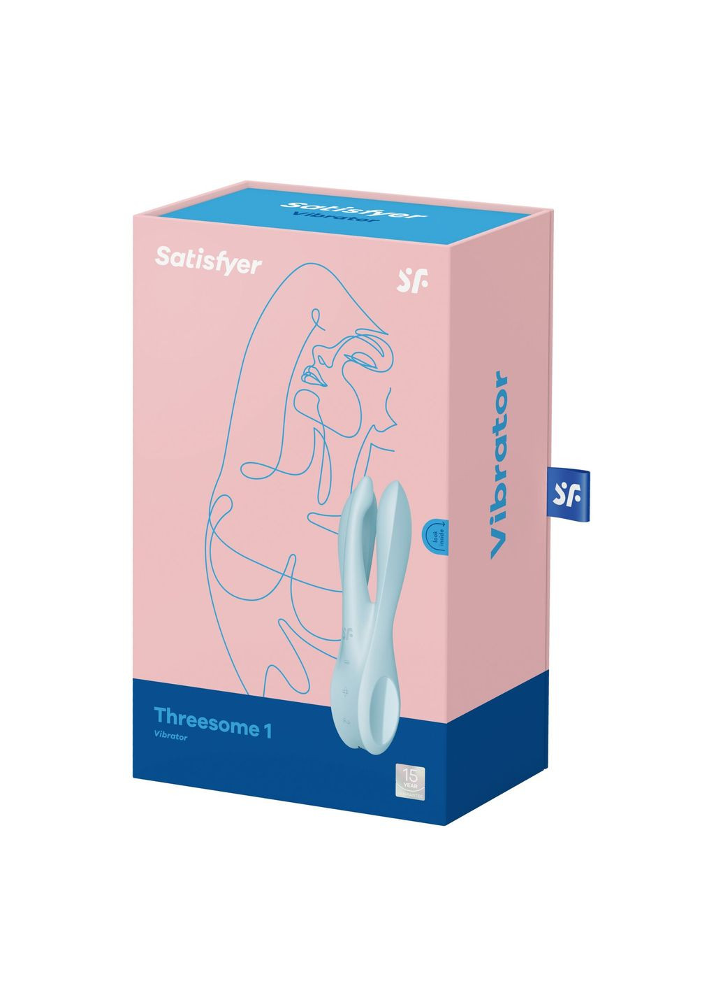 Кліторальний вібратор Threesome 1 Light Blue - CherryLove Satisfyer (283251315)