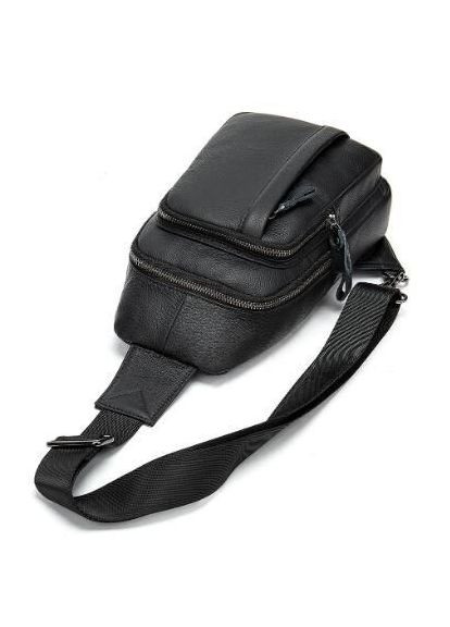 Сумка мужская из кожи через плечо 14784 Черная Vintage (331910752)