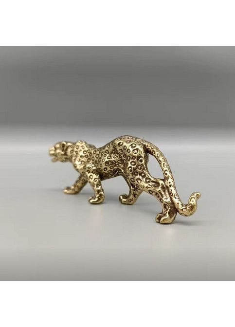 Мини медная латунная настольная статуэтка фигурка в виде Леопард No Brand (292260717)