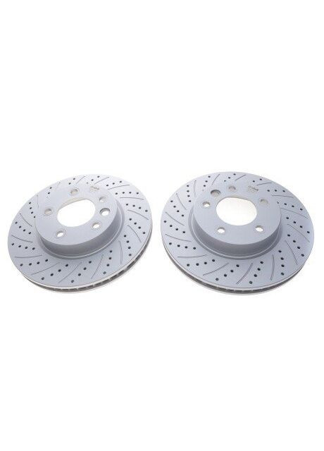 Диск тормозной передний левый VW Touareg (03-18) перфорированный (Geomet) (66151716601) VIKA (339631696)