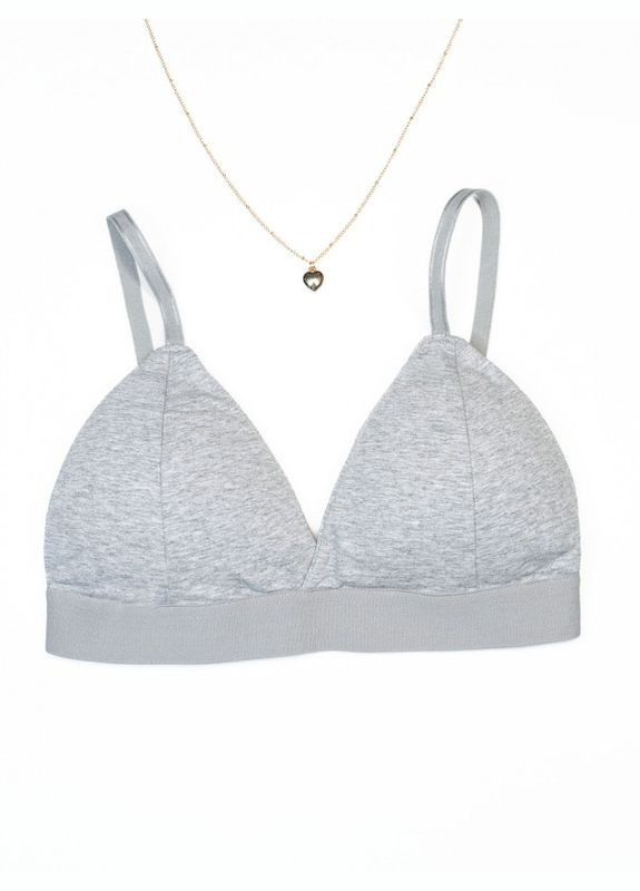 Сірий бюстгальтер bl3-65 сірий ISSA PLUS бавовна