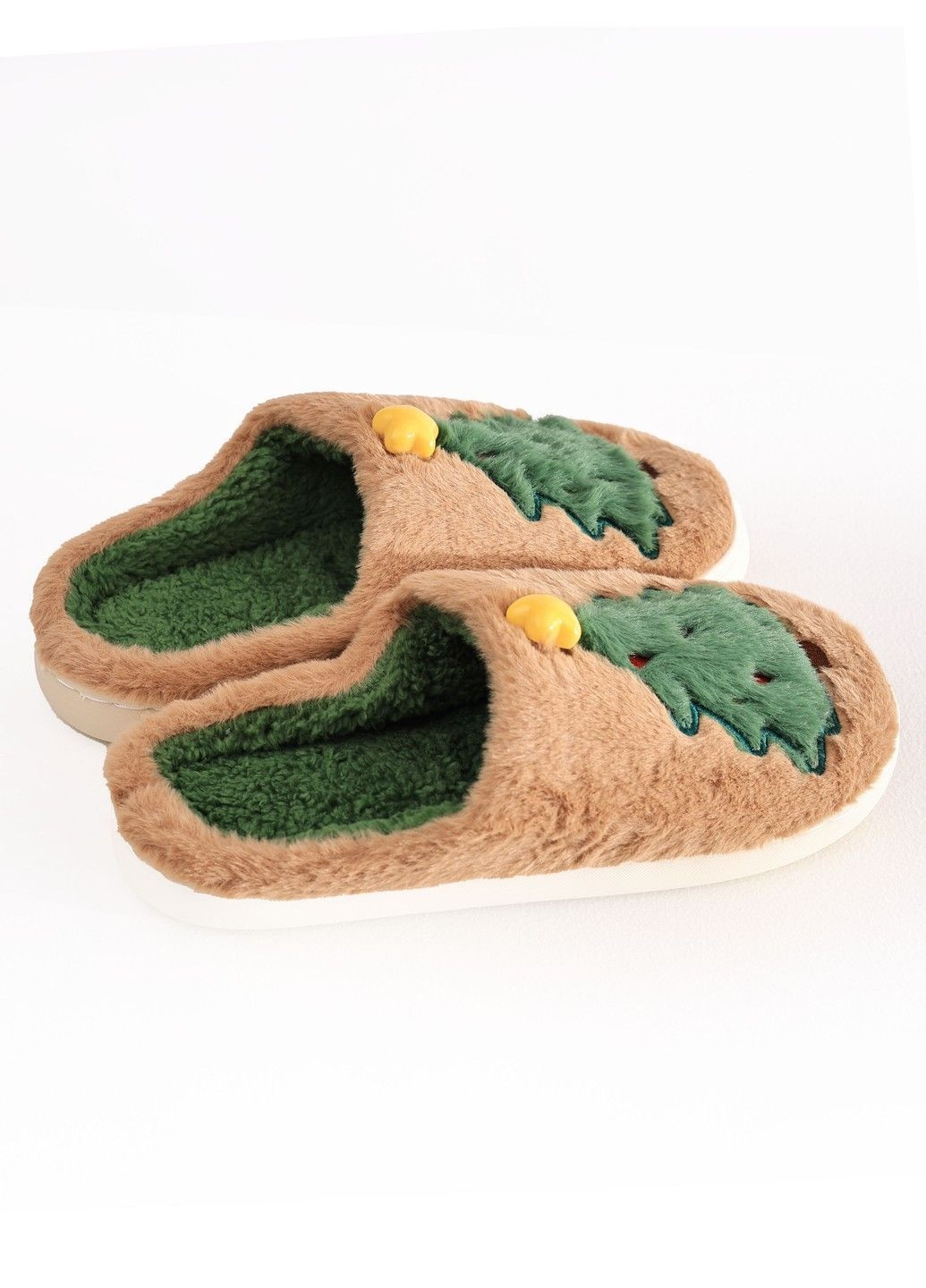 Бежевые тапочки женские Lumo