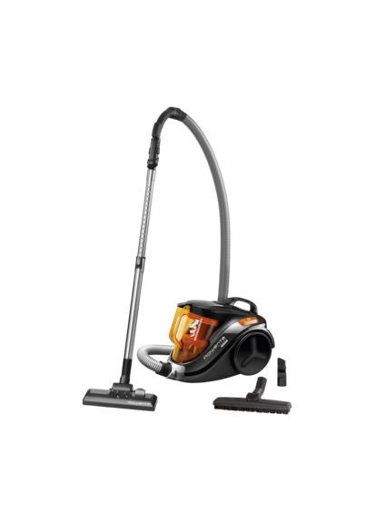 Пылесос без мешка Compact Power Cyclonic RO3753EA, 1,5 л, 750 Вт, 79 дБ, черно-оранжевый Rowenta (372460628)