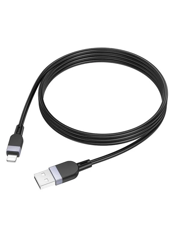 Дата кабель Hoco USB to Lightning 3 м силикон черный 2.4 А No Brand X109 Energy (402060908)