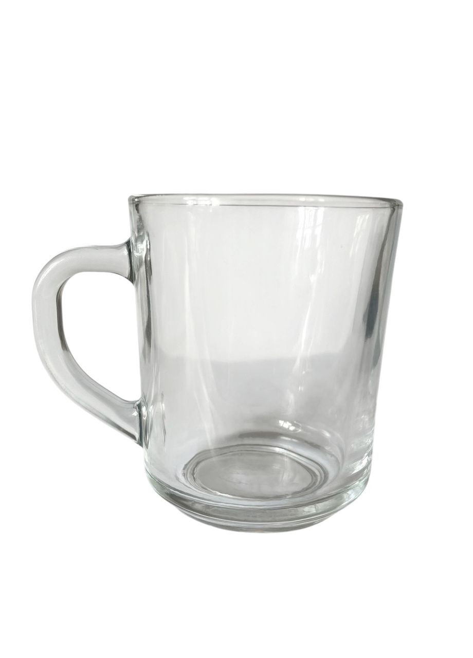 Чашка набір 6 шт скляна 255 мл Romalexe прозора No Brand (358791008)