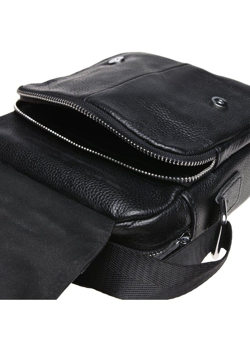 Чоловіча шкіряна сумка K12051-black Keizer (323459229)