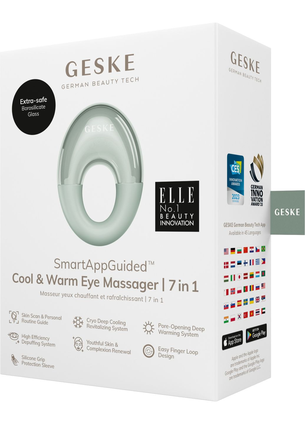 Масажер для очей Cool&Warm Eye Massager 7в1 green GESKE (341526133)
