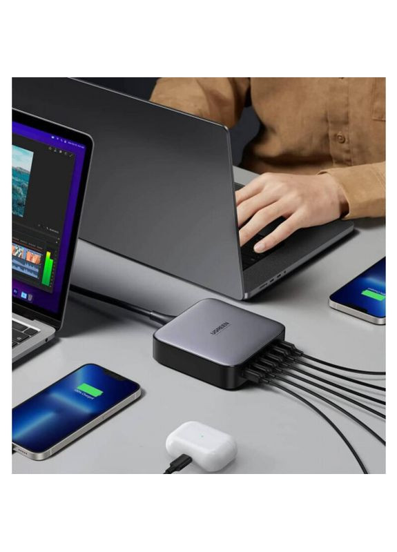 Зарядное устройство CD271 200W (4хUSB-C+2xUSB-A) Black (40914) Ugreen (372011868)