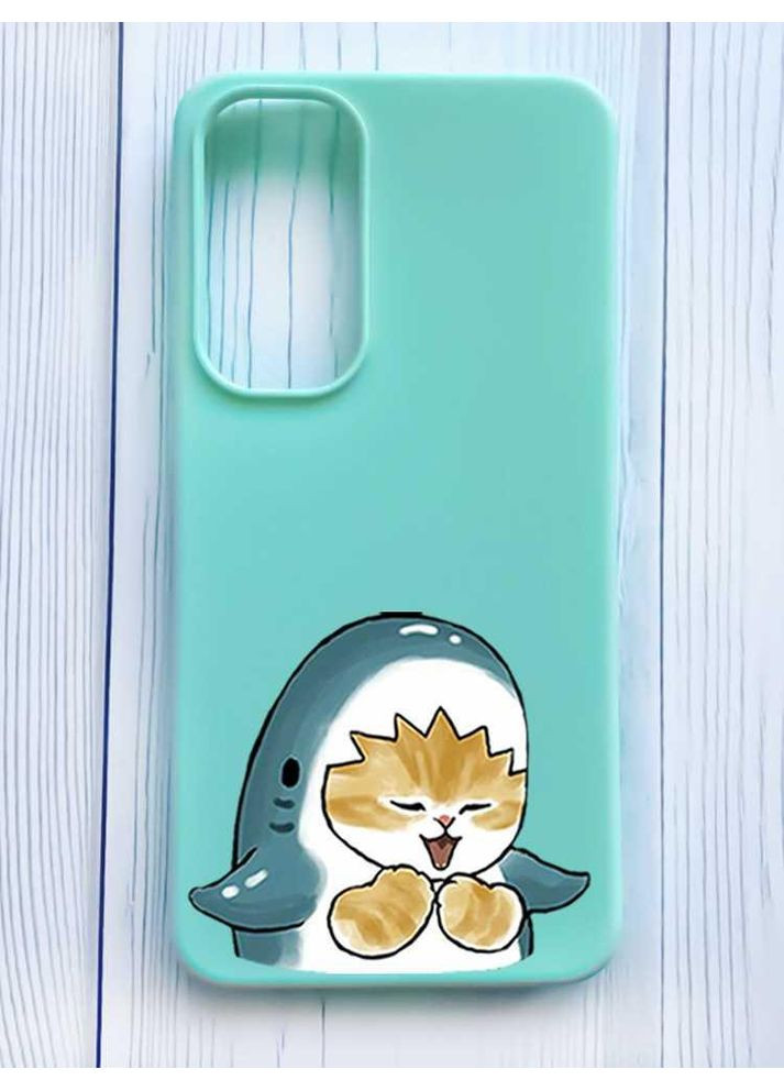 Матовый чехол на Samsung Galaxy S24 FE Котенок акула (принт 376) Creative (360700886)
