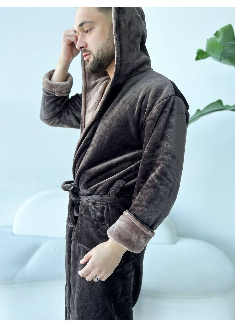 Теплий махровий халат з капюшоном Vakko (361647582)