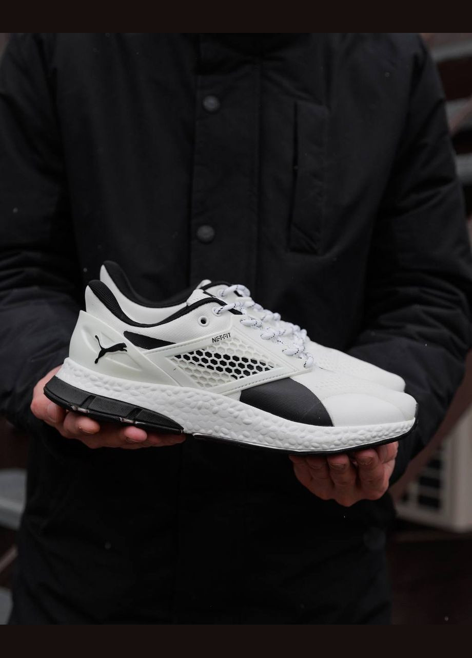 Черно-белые демисезонные кроссовки мужские No Brand