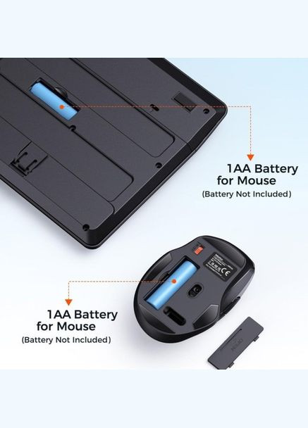 Набор мышь и клавиатура беспроводные 2 в 1 Combo MT-C4130 MEETION (317638902)