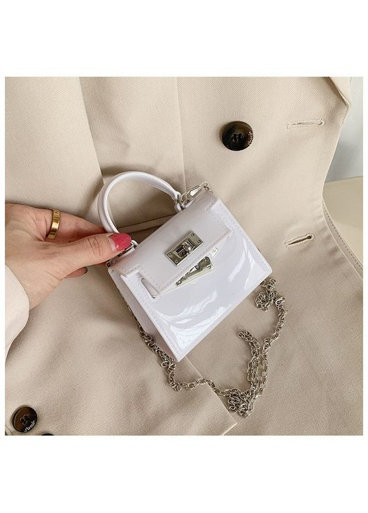 Детская маленькая сумка 10448 кросс-боди на ремешке белая No Brand (314455184)