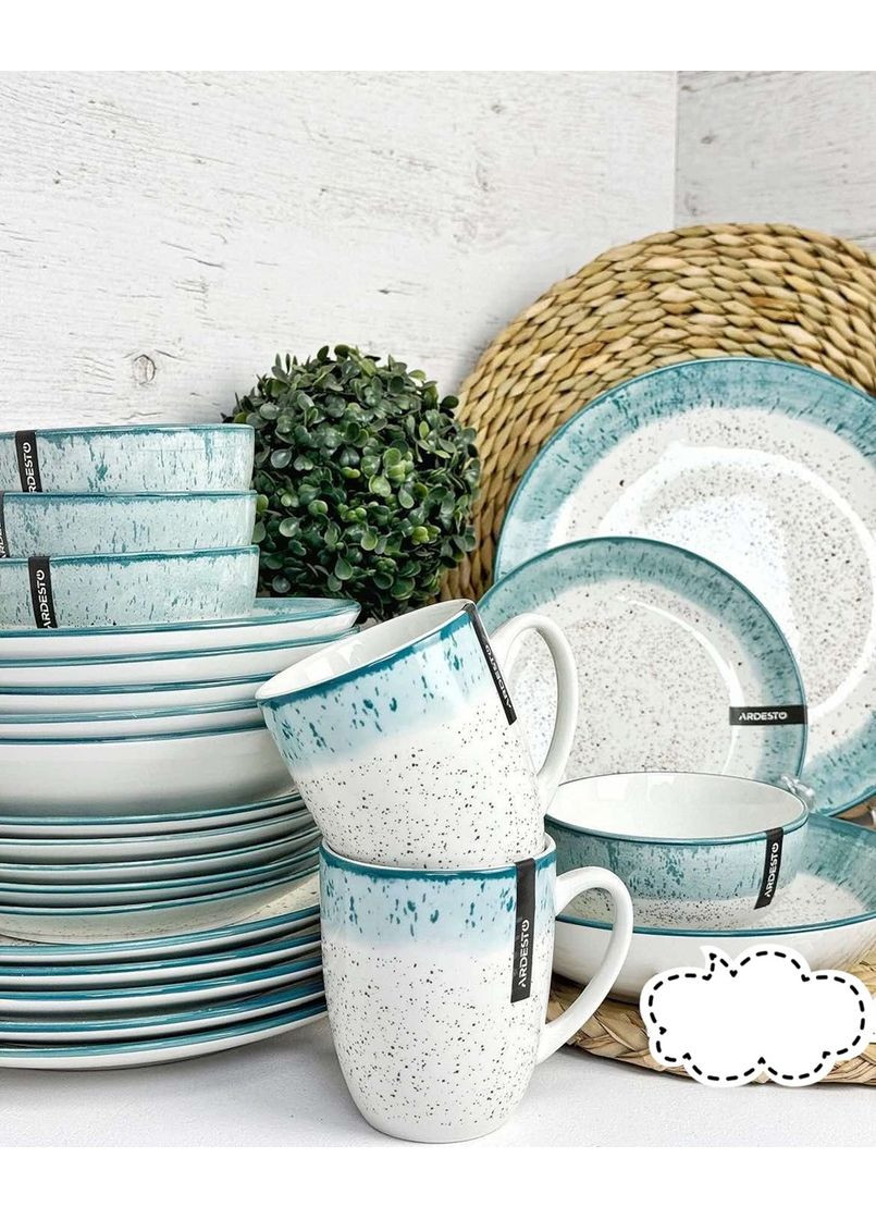 Сервіз столовий Siena AR2912SWB 12 предметів блакитний Ardesto (349225045)