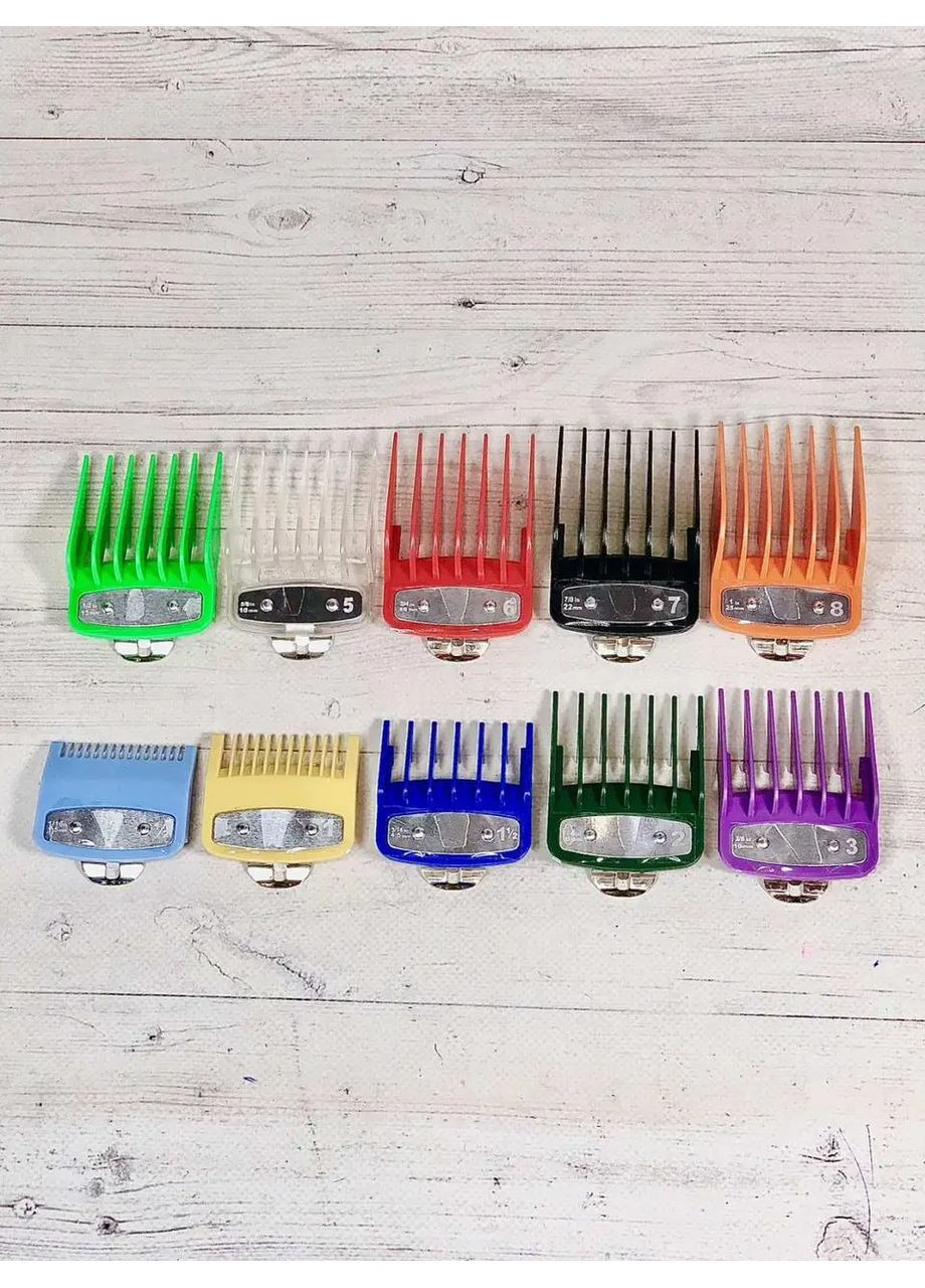 Набор цветных насадок на машинку XWS-02, 10шт. YRE (353967039)