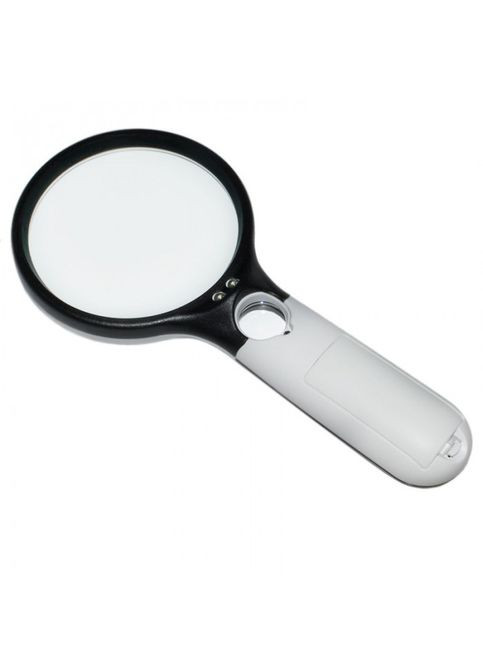 Ручна збільшувальна лупа з двома лінзами та підсвічуванням 6902-AB MDR No Brand (371794214)