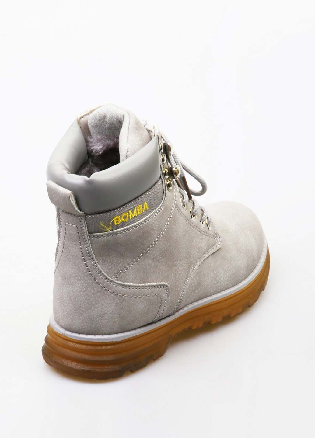 Зимние ботинки женские Bomba из искусственного нубука