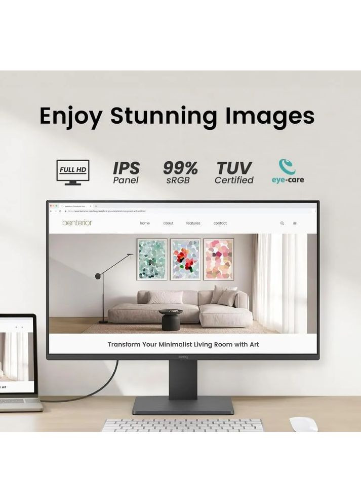 Монитор 23.8" GW2491 (9H.LNELJ.LBE) Black BenQ (361853603)