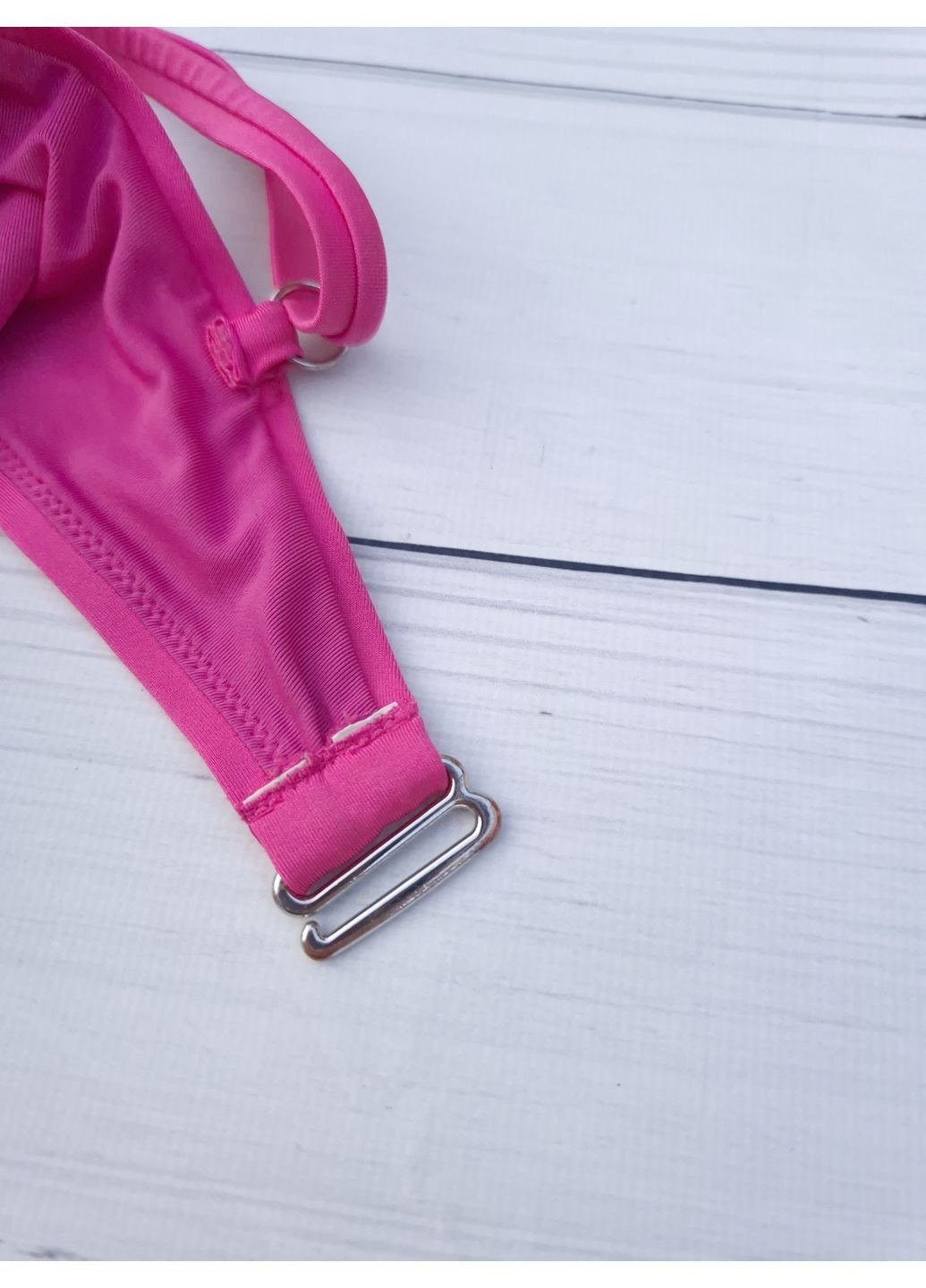 Рожевий літній купальник жіночий трусики в квіти No Brand