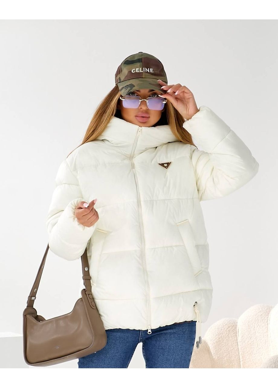 Молочна демісезонна куртка N.Family