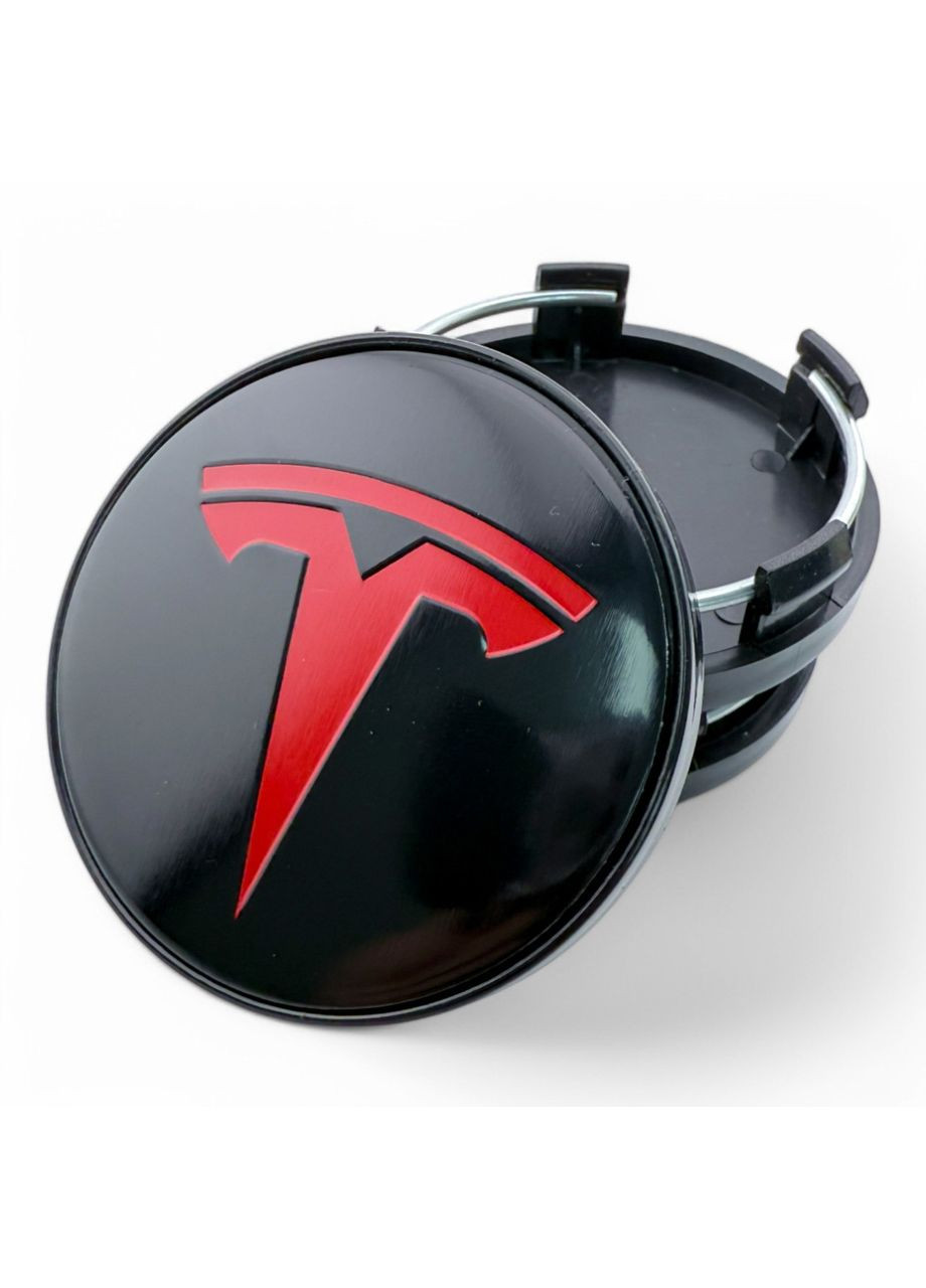 Ковпачок в диски Тесла заглушка для дисків 60/56 мм з червоним (1 шт.) Tesla (354698712)