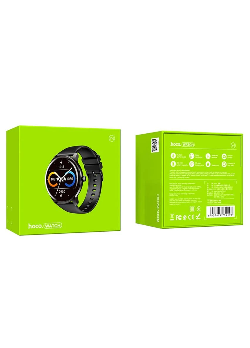 Смарт-годинник Black Hoco Y4 Smart Watch (317292563)