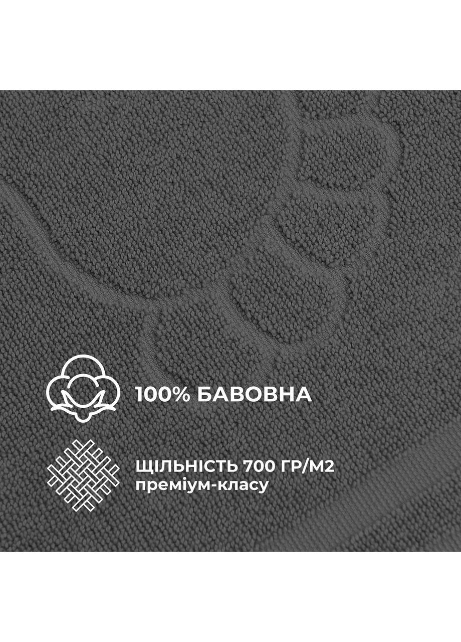 Коврик для ног и ванной комнаты 50х70 см хлопок жаккард с ножками (700 гр/м2) IDEIA (370034582)