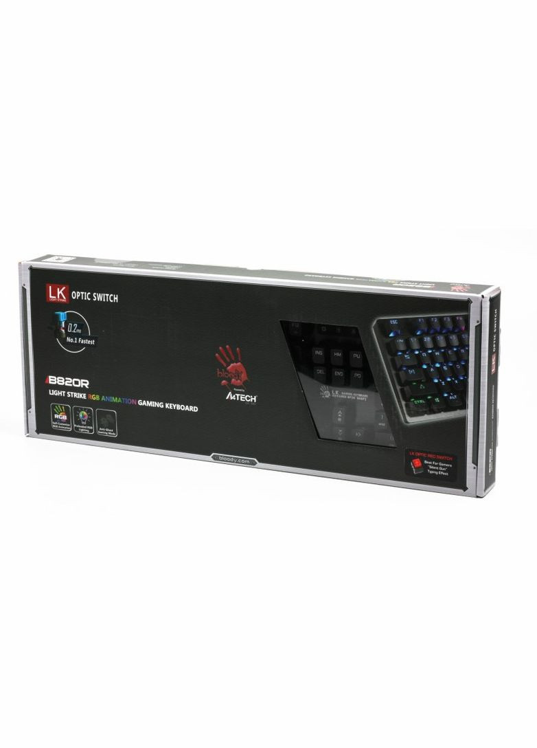 Механическая клавиатура Bloody B820R игровая, USB, LED-подсветка, Full Light Strike Red A4Tech (333825070)
