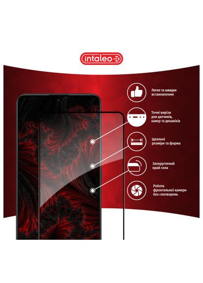 Стекло защитное (1283126583902) Intaleo Full Glue Xiaomi Redmi Note 13 5G Black (366664440)