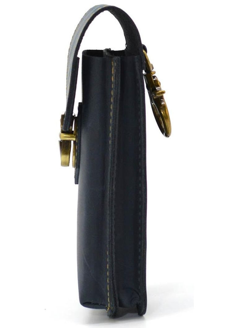 Мужская сумка чехол для телефона на пояс на ремень из натуральной кожи маленькая Синий 35291 TARWA (333594217)