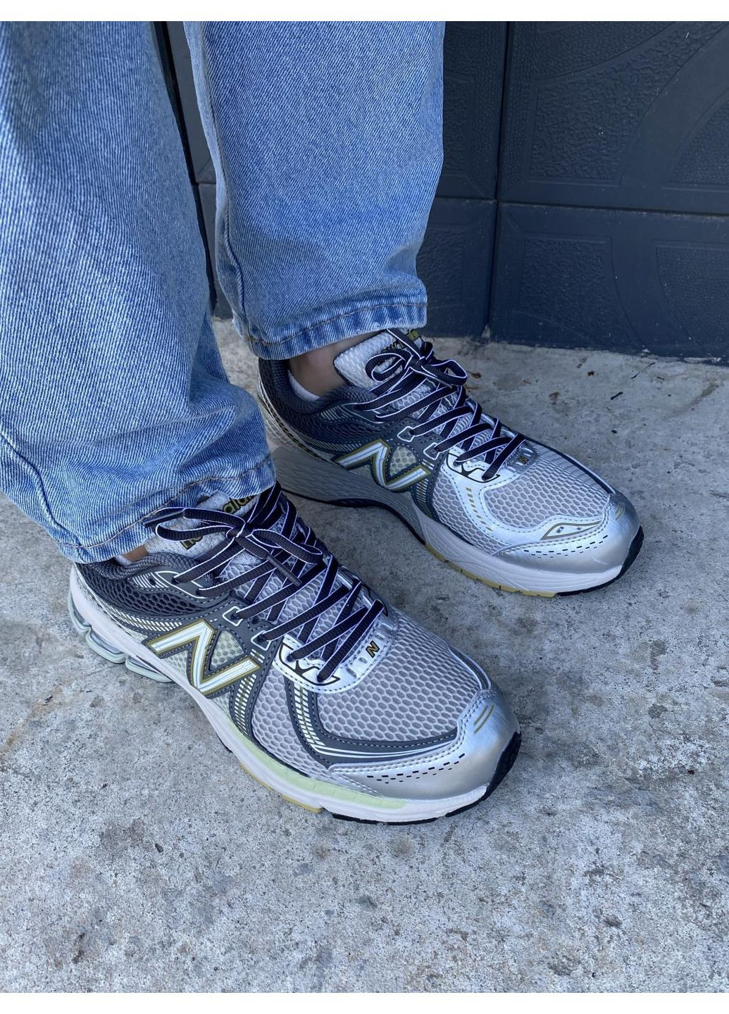 КРОСІВКИ ЖІНОЧІ NEW BALANCE 860 V2 GREY НЬЮ БЕЛАНС 860 No Brand сірі демісезони (367174091)