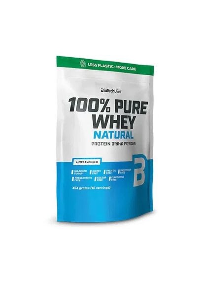 Протеин сывороточный 100% Pure Whey Natural,, без вкуса, 500 г Biotech (364357422)