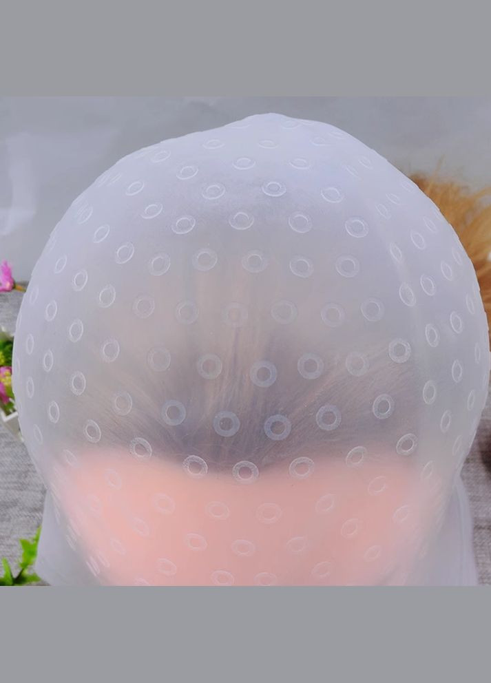 Шапочка для мелірування силіконова багаторазова з гачком No Brand (307252250)