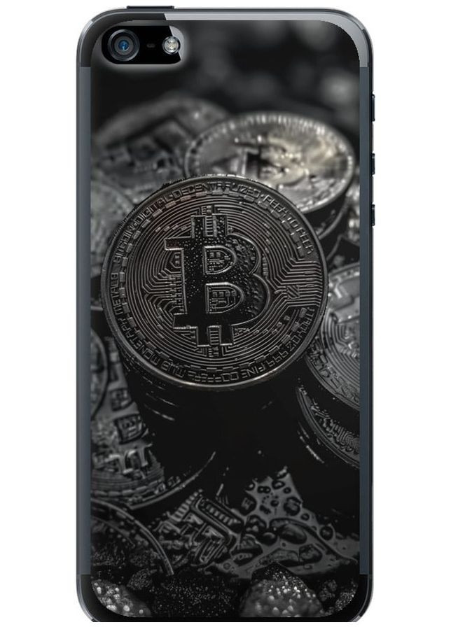 Силіконовий чохол 'Black Bitcoin' для Endorphone apple iphone 5s (289531194)