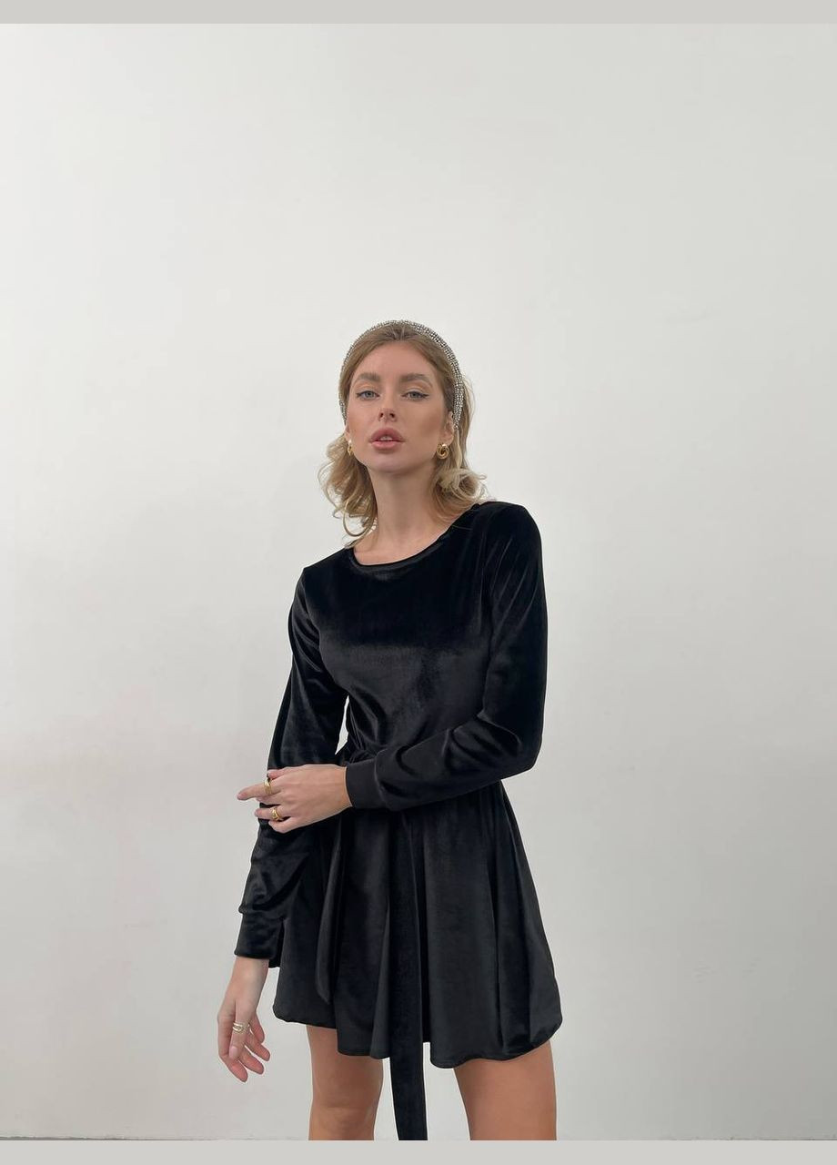 Черное коктейльное, деловое, повседневный, кэжуал, джинсовое, вечернее платье женское No Brand однотонное