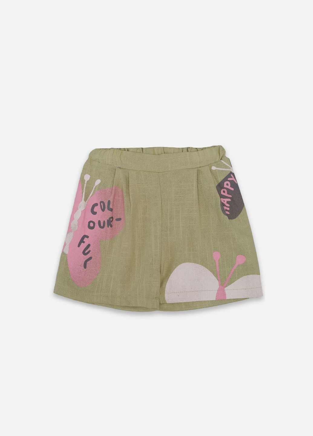 Світло-рожевий літній костюм з шортами для дівчинки колір світло-рожевий cb-00249271 Iggy