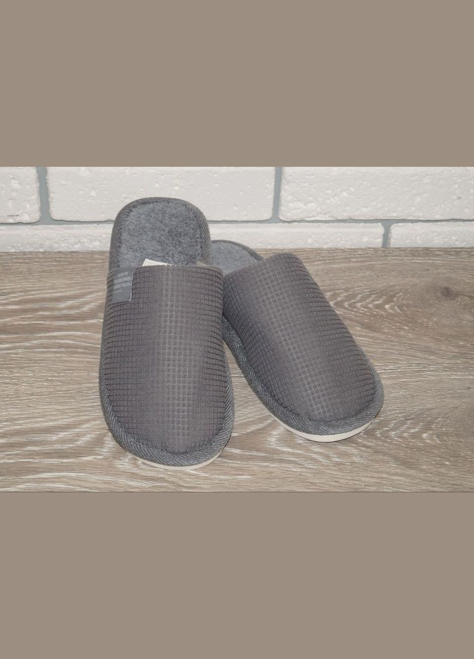 Кімнатні тапочки підліткові сірі Deshman (290252883)