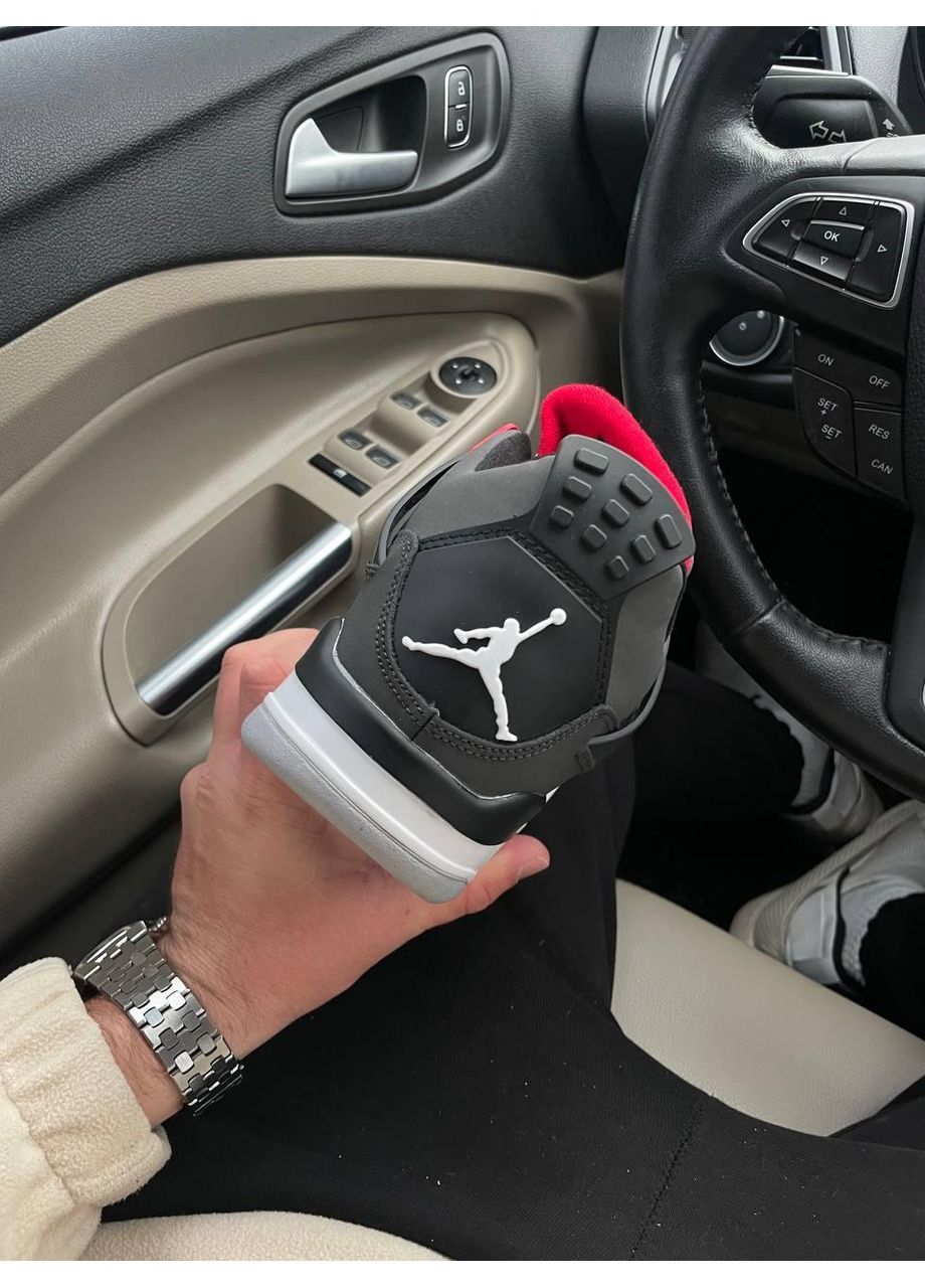 Белые демисезонные кроссовки мужские nike air jordan 4 infared найк аир джордан No Brand