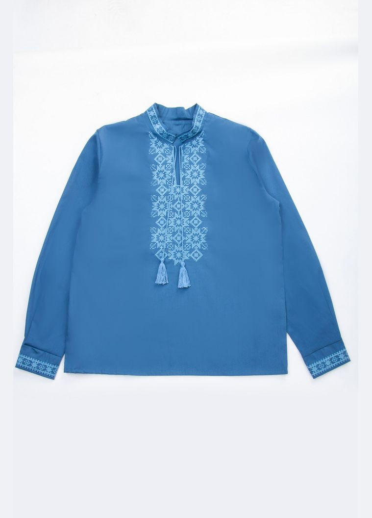 Синя вишиванка для хлопчиків 04-2728-85в 134 см Авекстекс (331786555)
