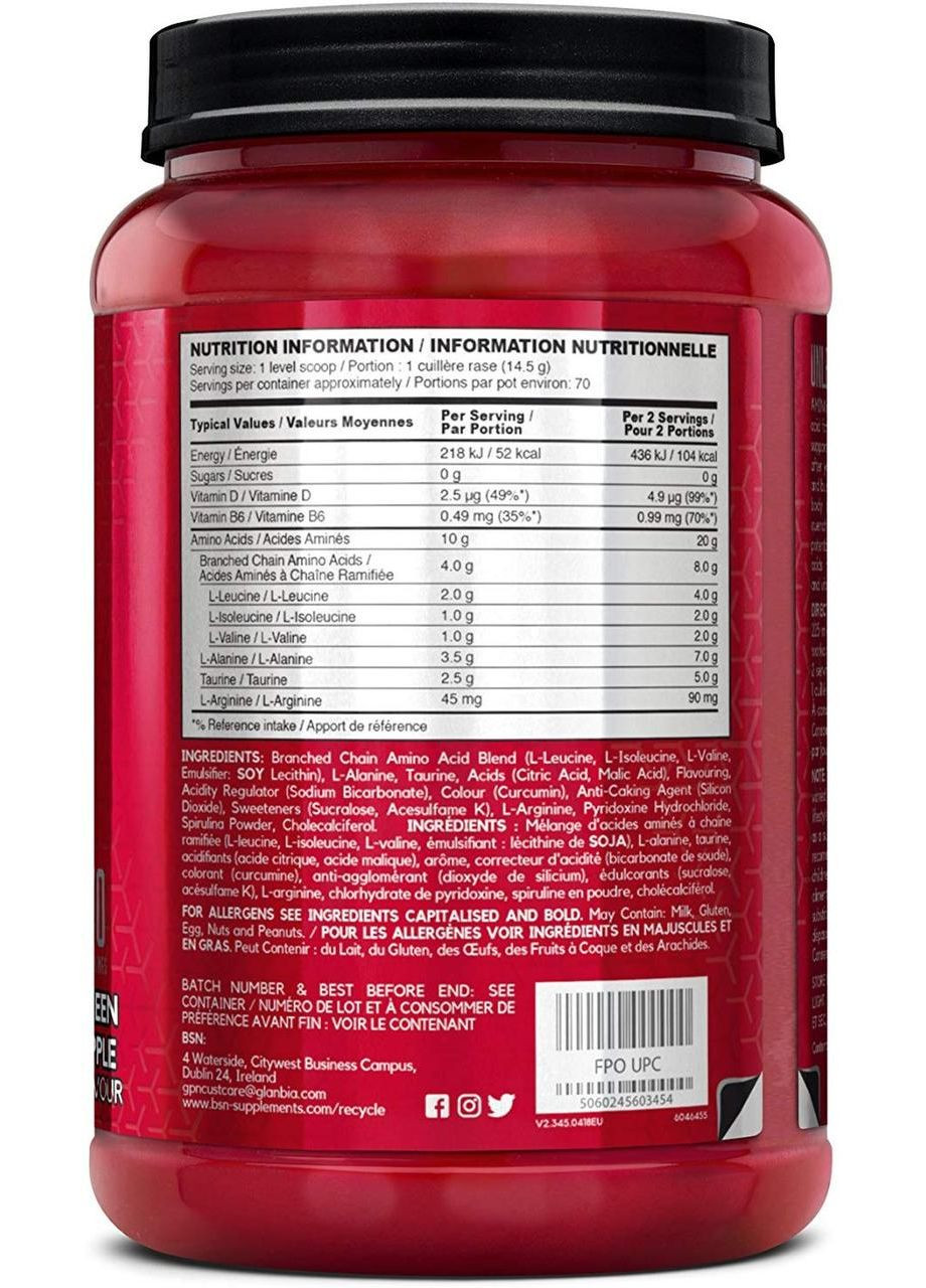 Аминокислоты БЦАА Amino X 1 кг 70 порц. (USA) (разные вкусы) BSN (348139271)
